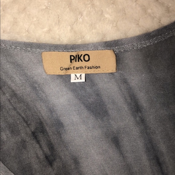 Marble Pattern Piko Tank Top - Picture 3 of 3